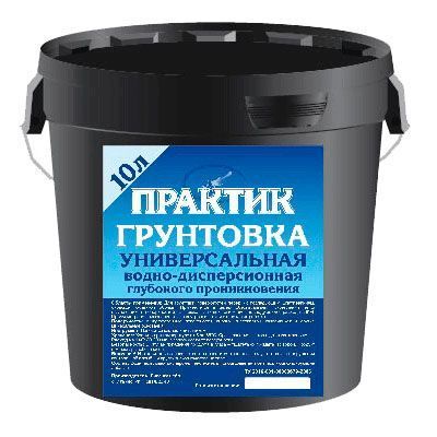 Грунтовка ВД ПРАКТИК 5л глубокого проникновения акрил универсальная водно-дисперсионная