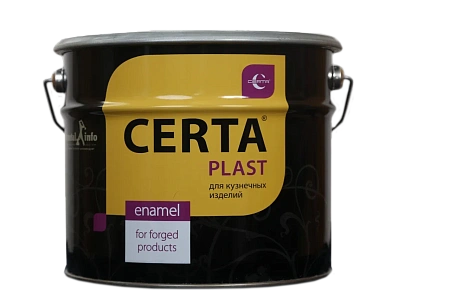 Эмаль шоколад с эффектом металлик 10кг кузнечная/Церта-Пласт