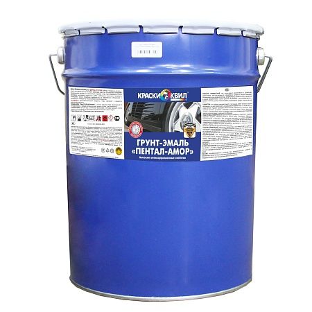 Грунт-эмаль Пентал-Амор, RAL 3009, полумат, 1кг, быстросохнущая, антикоррозионная